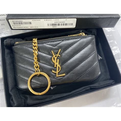 ysl wallet keychain